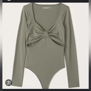 A&F Seamless Cutout Bodysuit NWT